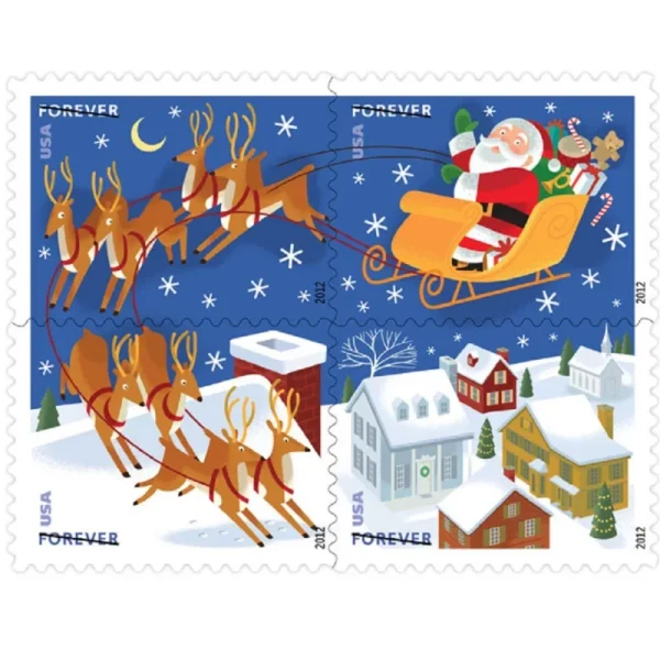 Santa and Sleigh stamps Santa and Sleigh stamps - Image 1
