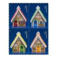 Contemporary Christmas: Gingerbread Houses Stamps
