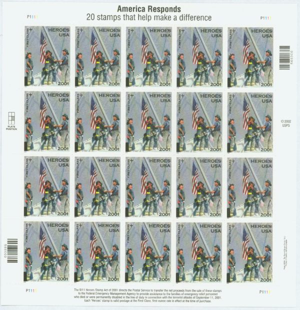 Heroes of 2001 Semipostal Stamps Heroes of 2001 Semipostal Stamps - Image 1