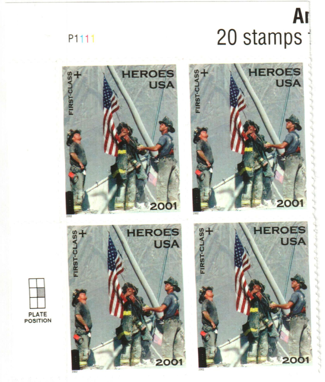 Heroes of 2001 Semipostal Stamps Heroes of 2001 Semipostal Stamps - Image 3