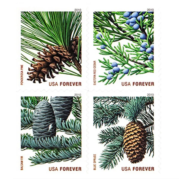 2010 Holiday Evergreens Stamps - Image 1