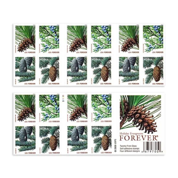 2010 Holiday Evergreens Stamps - Image 2