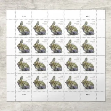 2021 Brush Rabbit stamp 2021 Brush Rabbit stamp - Image 3