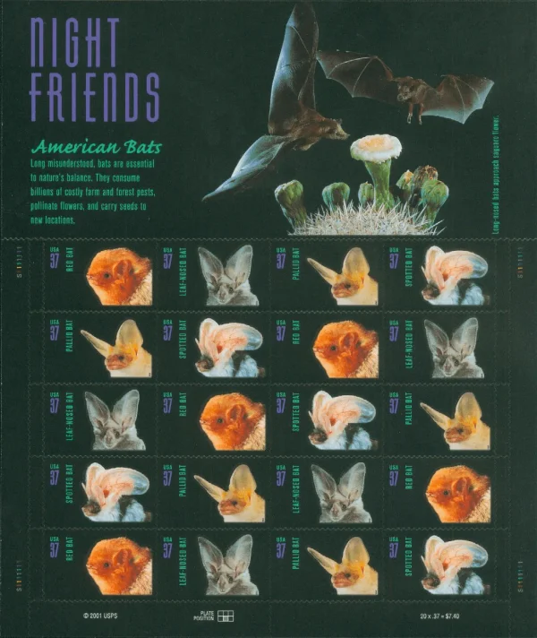American Bats 2002 Stamps American Bats 2002 Stamps - Image 1