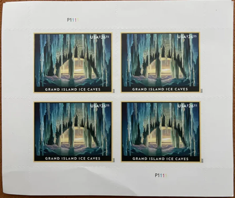 2020 Grand Island Ice Cave Express Priority Stamps 2020 Grand Island Ice Cave Express Priority Stamps - Image 3