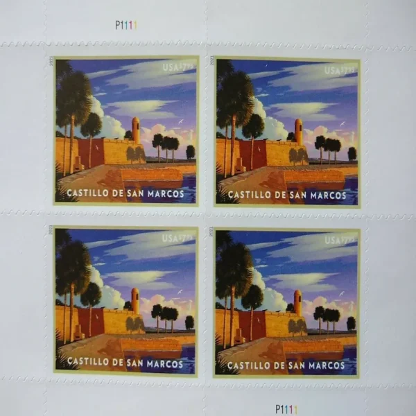 2021 Castillo De San Marcos - Priority Mail Stamps - Image 2