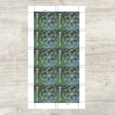 $2 Floral Geometry Stamps $2 Floral Geometry Stamps - Image 1