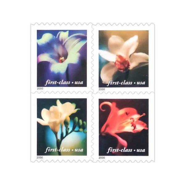 Four Flowers Stamps 2000 - Image 1