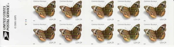 2006 Common Buckeye Butterfly Stamps 2006 Common Buckeye Butterfly Stamps - Image 2
