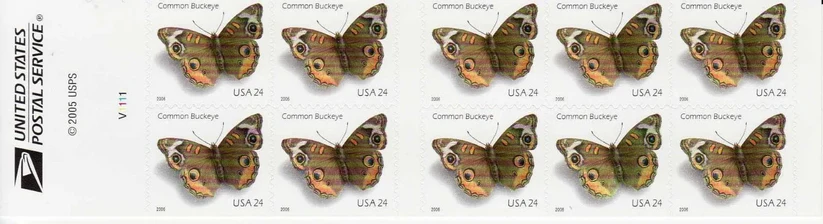 2006 Common Buckeye Butterfly Stamps 2006 Common Buckeye Butterfly Stamps - Image 2