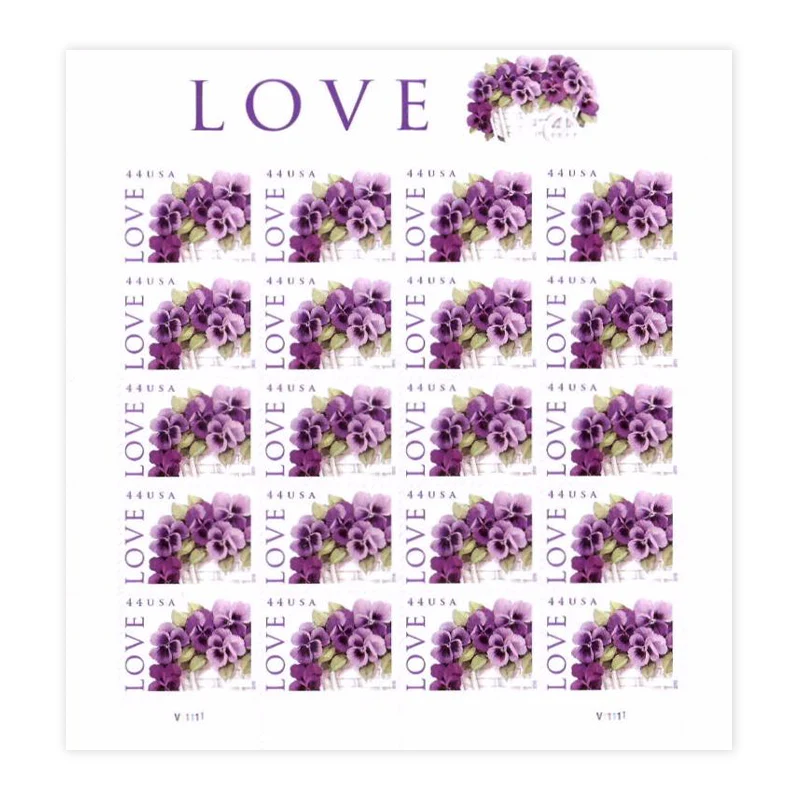 2010 Love-Purple Orchid in Snow Postage Stamps 2010 Love-Purple Orchid in Snow Postage Stamps - Image 2