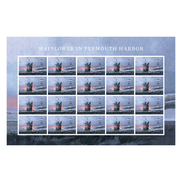 2020 Mayflower in Plymouth Harbor Stamps 2020 Mayflower in Plymouth Harbor Stamps - Image 1