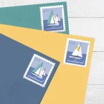 Sailboats Postcard Stamps - Image 3