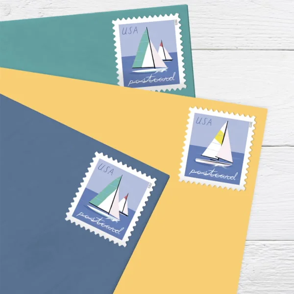 Sailboats Postcard Stamps Sailboats Postcard Stamps - Image 3