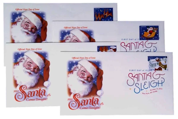 Santa and Sleigh stamps Santa and Sleigh stamps - Image 2