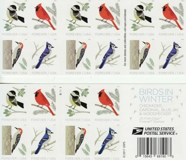 Birds in Winter Stamps Birds in Winter Stamps - Image 3