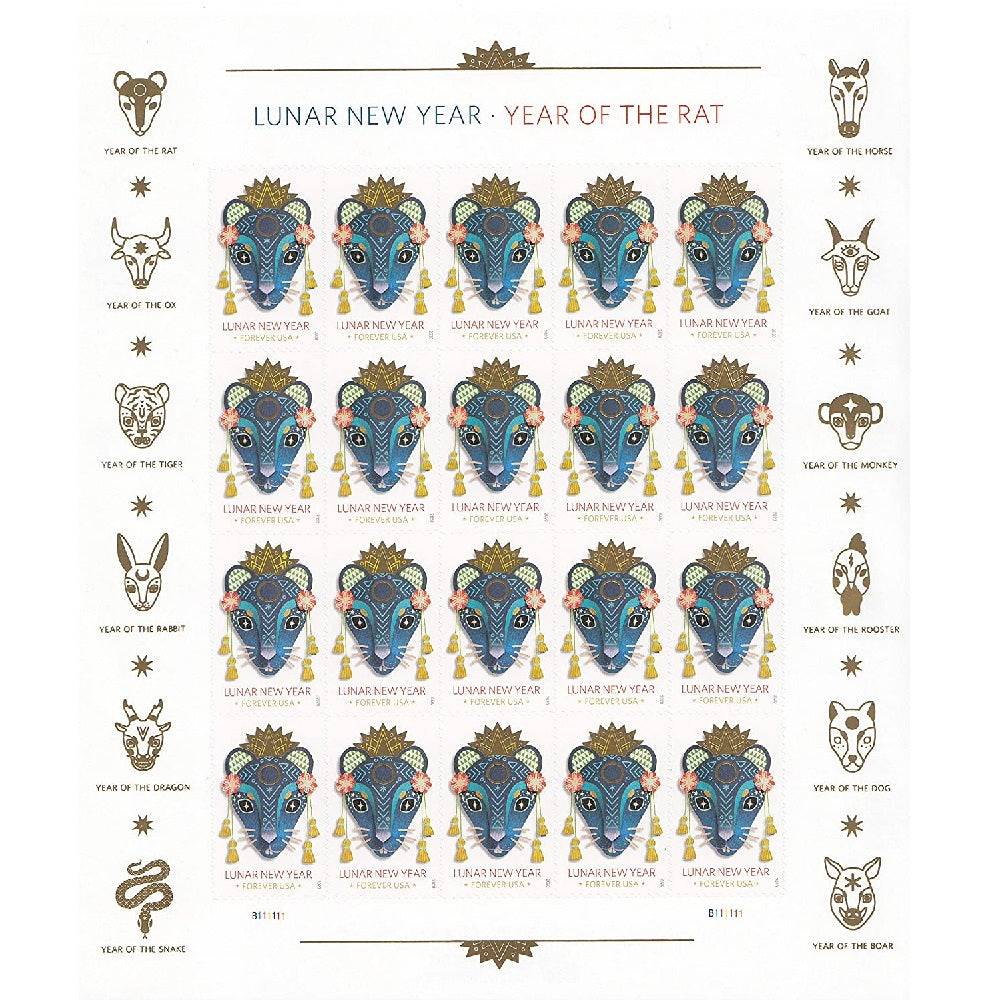 2020 Year of the Rat ?C Lunar New Year Series Stamps 2020 Year of the Rat – Lunar New Year Series Stamps - Image 2
