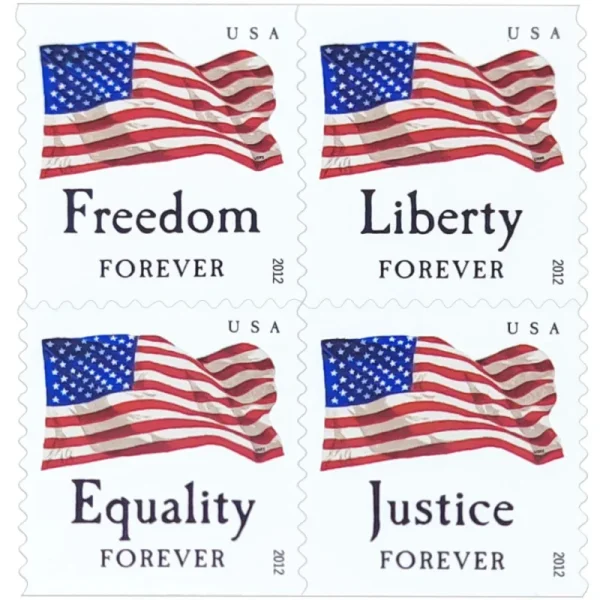 2012 Four Flags Forever Stamps 2012 Four Flags Forever Stamps - Image 1
