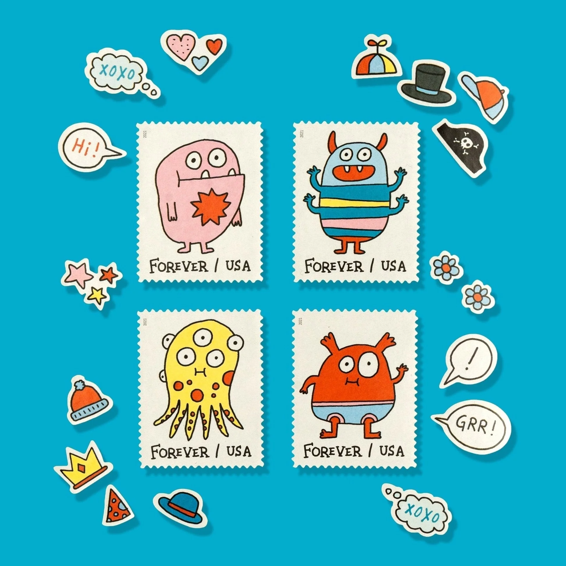 Message Monsters Stamps Message Monsters Stamps - Image 2