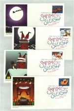 Santa and Sleigh stamps - Image 4