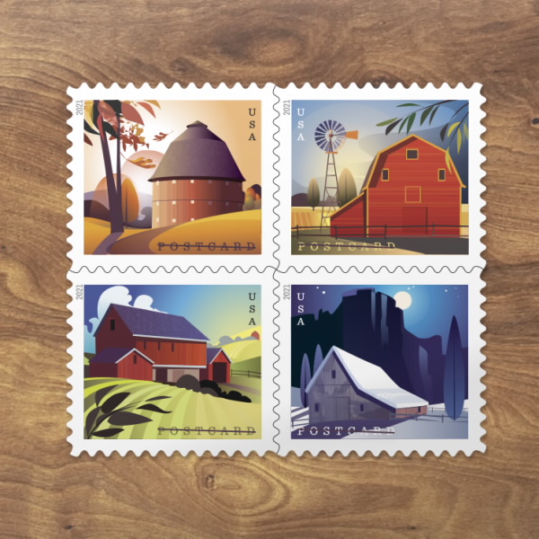 Barns Postcard Stamps Barns Postcard Stamps - Image 2