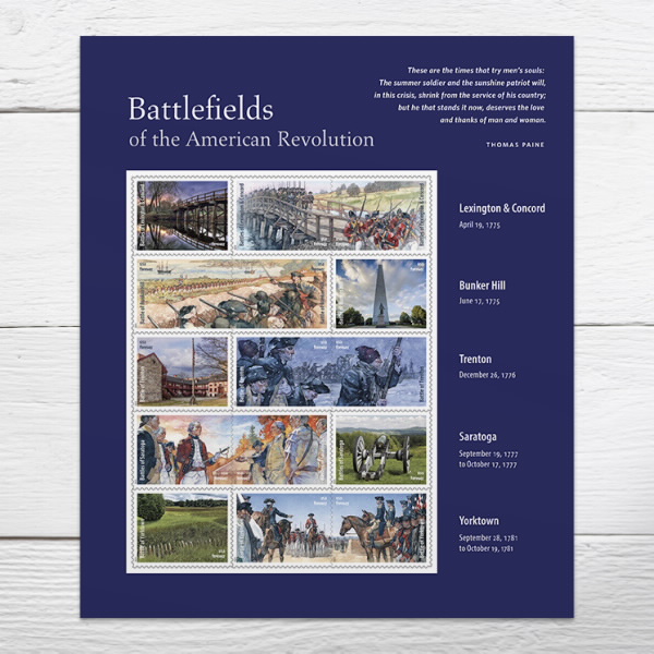 Battlefields of the American Revolution Stamps Battlefields of the American Revolution Stamps - Image 1