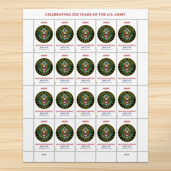 U.S. Army 250th Stamps U.S. Army 250th Stamps