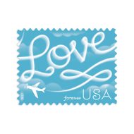 2017 Love Series: Airplane Skywriting Love Stamps