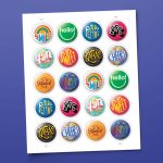 Pinback Buttons 2024 Stamps - Image 2
