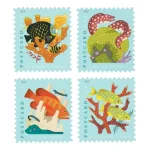 Coral Reefs Postcard Stamps