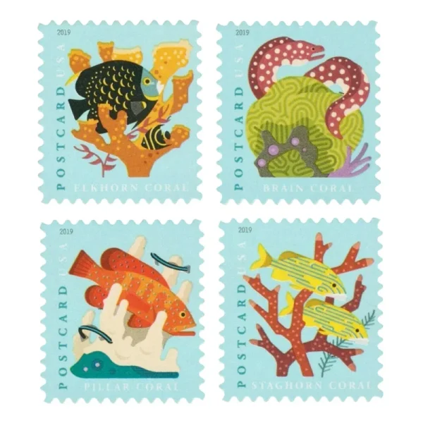 Coral Reefs Postcard Stamps Coral Reefs Postcard Stamps - Image 1
