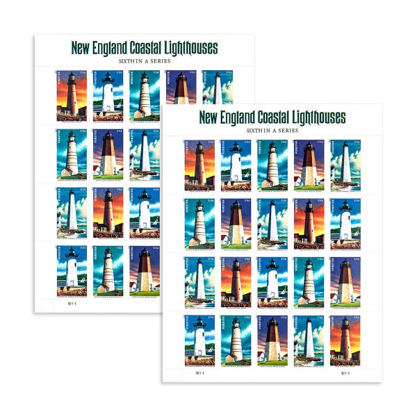 2013 New England Coastal Lighthouses Imperforate stamps 2013 New England Coastal Lighthouses Imperforate stamps - Image 2
