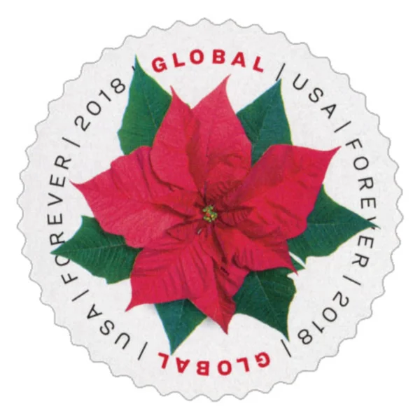 Global: Poinsettia Stamps - Image 1