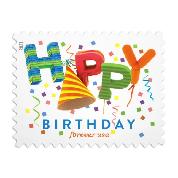 Happy Birthday 2021 Stamps Happy Birthday 2021 Stamps - Image 1