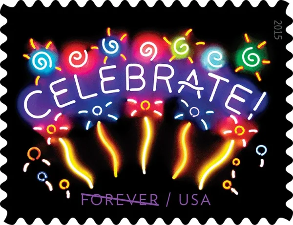 Neon Celebrate Stamps Neon Celebrate Stamps - Image 1