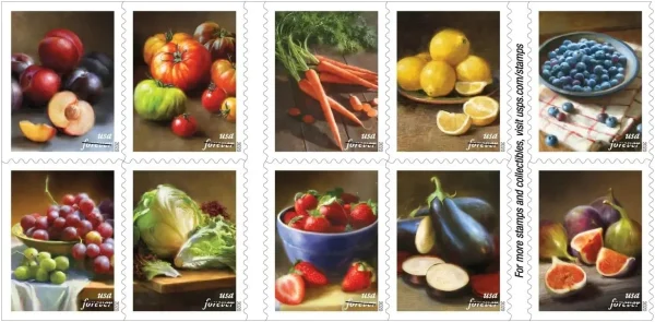 Fruits & Vegetables Stamps Fruits & Vegetables Stamps - Image 2