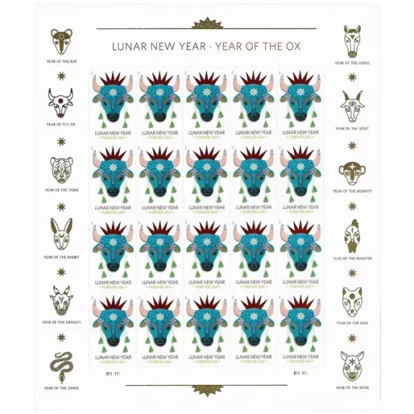 2021 Lunar New Year: Year Of The Ox stamps 2021 Lunar New Year: Year Of The Ox stamps - Image 2