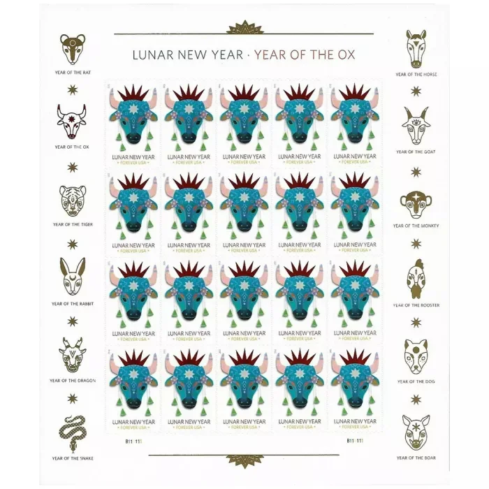 2021 Lunar New Year: Year Of The Ox stamps 2021 Lunar New Year: Year Of The Ox stamps - Image 2
