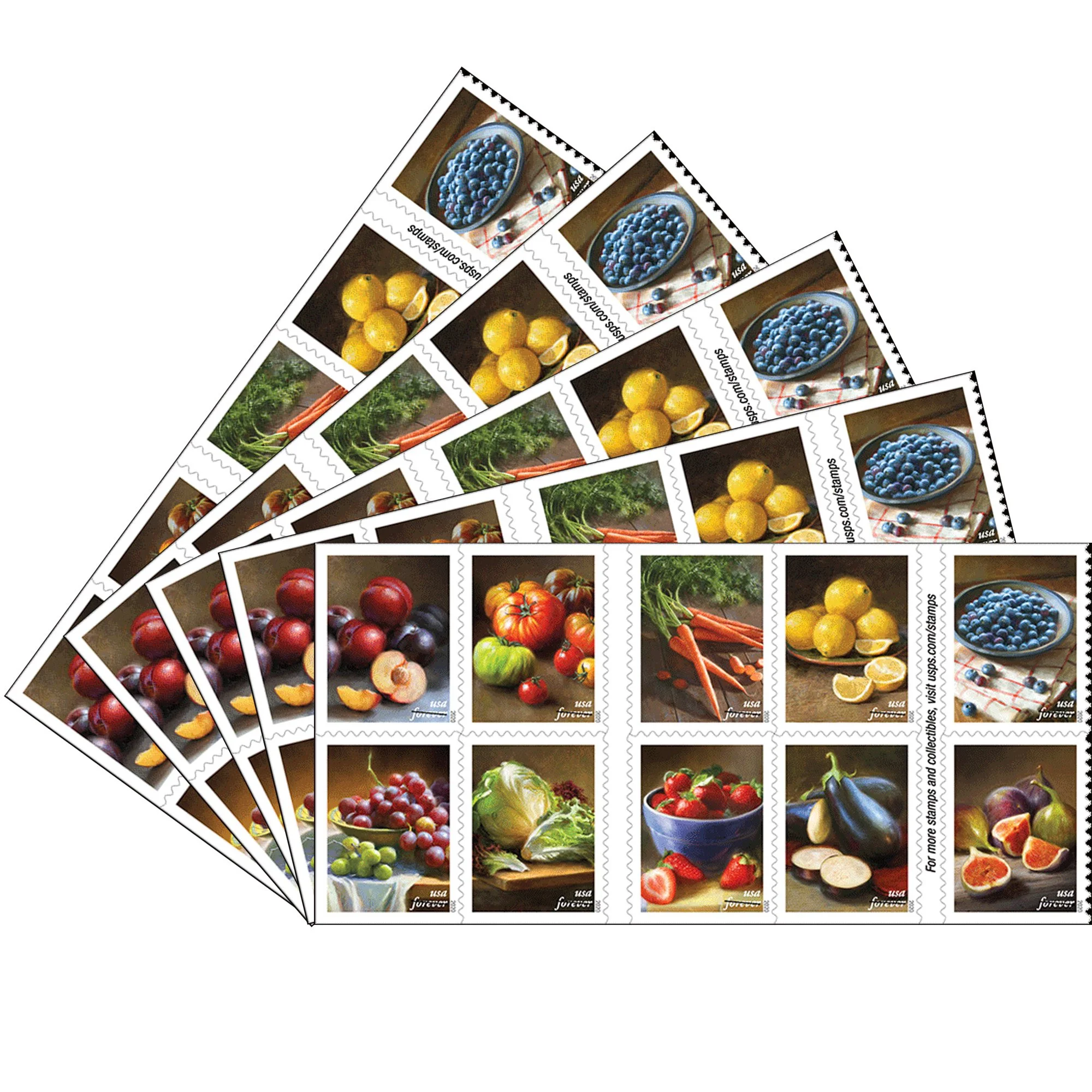 Fruits & Vegetables Stamps Fruits & Vegetables Stamps - Image 4