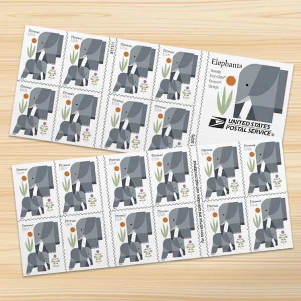 Elephants Stamps Elephants Stamps - Image 2