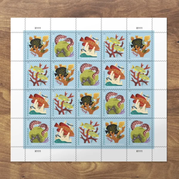 Coral Reefs Postcard Stamps Coral Reefs Postcard Stamps - Image 2