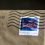US flag Forever stamp postmarked on an envelope, excellent for finding discount stamps.
