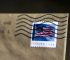 US flag Forever stamp postmarked on an envelope, excellent for finding discount stamps.
